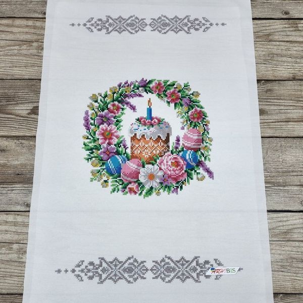 РП-128 Easter Towel for a Basket (37*60 cm), bead embroidery kit