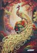 А768 Autumn Peacock (30*42 cm), bead embroidery kit of the picture