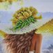 БС-3494 Girl in Yellow Flowers (27*36 cm), bead embroidery kit for a picture