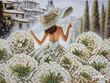 БС-3495 Girl in White Flowers (27*36 cm), bead embroidery kit for a picture