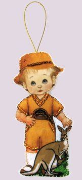F081 Australia Doll M (12*7 cm), bead embroidery kit of the toy