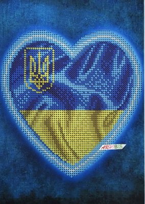 А5-Д-480 Украина в сердце, набор для вышивки бисером картины А5-Д-480 фото