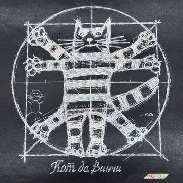 СЛ-3323 Кіт да Вінчі (30*30 см), схема для вишивання бісером картини схема-мл-СЛ-3323 фото