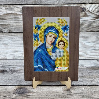 1015044 Богородица набор для вышивки бисером иконы в рамке 1015044 фото