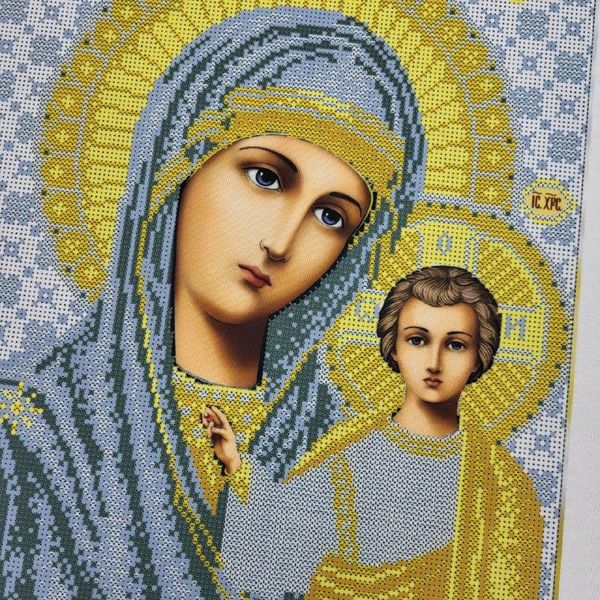 656 Божа Матір Казанська, набір для вишивки бісером ікони 656 фото