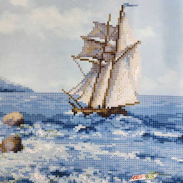 ЗПП-030 Морской пейзаж, набор для вышивки бисером картины АБВ 00126827 фото