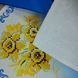 ХВБ_025 Kerchief for a bouquet with daffodils (19*26 cm), bead embroidery kit