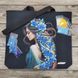 СВ236 Girl in Blue Flowers (36*33*6 cm), bead embroidery kit of the tote bag