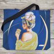 СВ182 Girl with Coffee (36*33*6 cm), bead embroidery tote bag kit