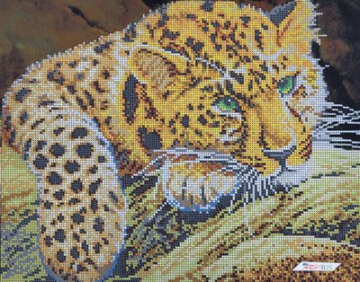 3584 Леопард, набір для вишивання бісером картини 3584 фото
