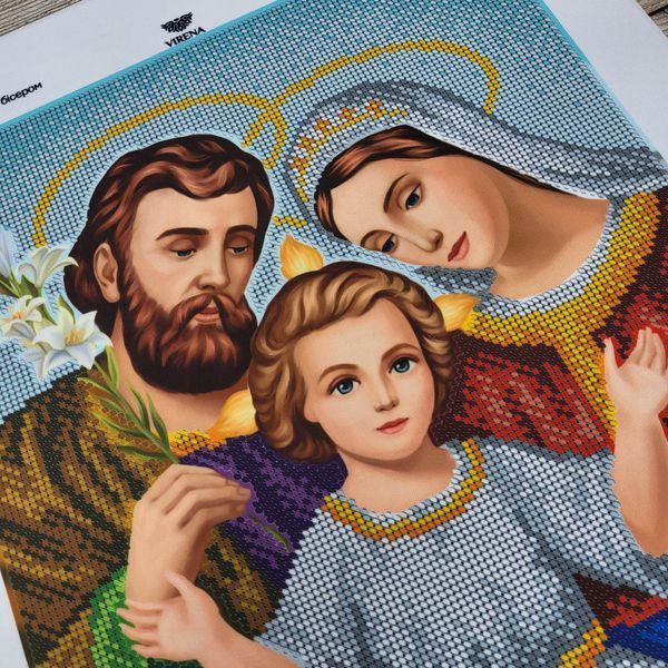 А3Р_113 Святе сімейство (36,5*27 см), схема для вишивки бісером ікони схема-вр-А3Р_113 фото
