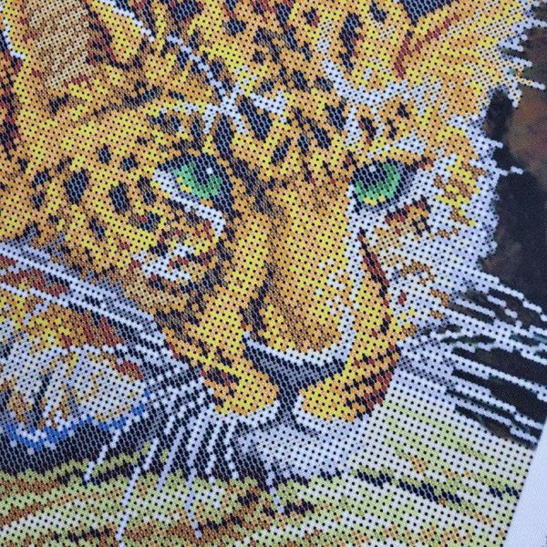 3584 Леопард, набор для вышивки бисером картины 3584 фото