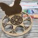 FLK-260 Hen bead embroidery kit on wood for an egg stand