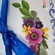 ХВБ_027 Kerchief for a bouquet with flowers (19*26 cm), bead embroidery kit