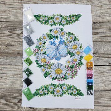 164 Easter towel (53*37 cm), bead embroidery kit