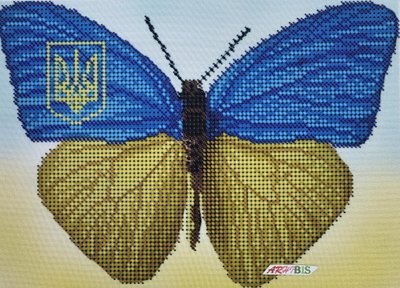 А5-Д-478 Украинская бабочка, набор для вышивки бисером картины А5-Д-478 фото