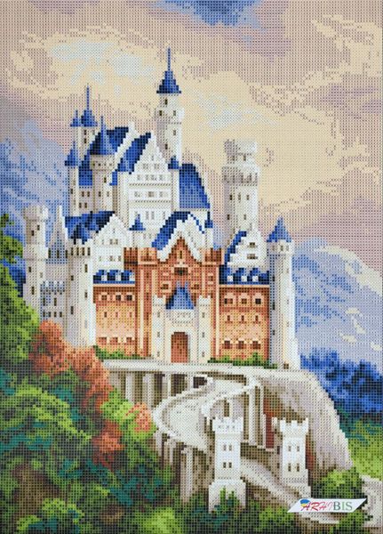 ЗПП-025 Замок в Баварии, набор для вышивки бисером картины с замком Нойшванштайн ЗПП-025 фото