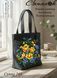 Сумка-243 Yellow Flowers (black 38*40 cm), bead embroidery kit for a tote bag