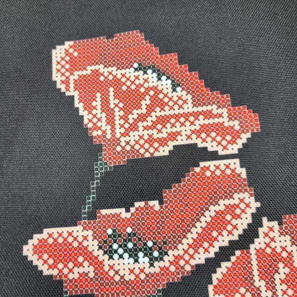 Шоппер_612 Ukrainian Poppies (38*42 cm), bead embroidery kit for a tote bag
