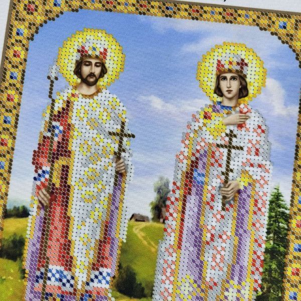 БСР-4429 Saints Boris and Gleb (19*23 cm), bead embroidery pattern of the icon