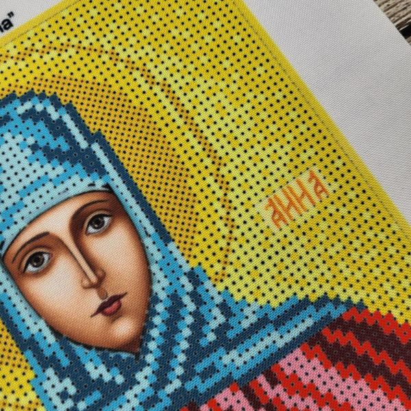 105 Святая Анна, набор для вышивки бисером именной иконы АБВ 00017464 фото
