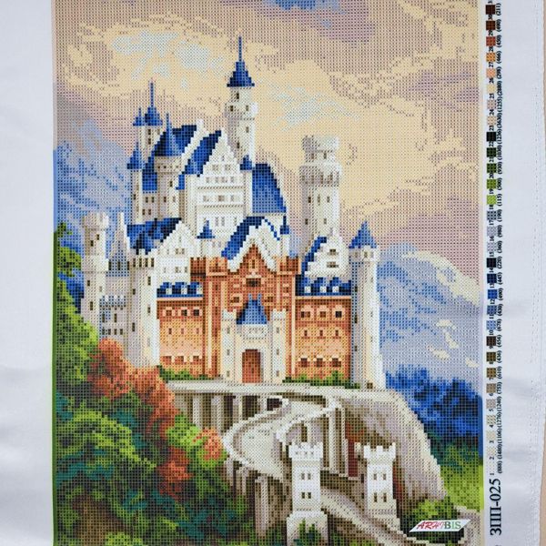 ЗПП-025 Замок в Баварии, набор для вышивки бисером картины с замком Нойшванштайн ЗПП-025 фото