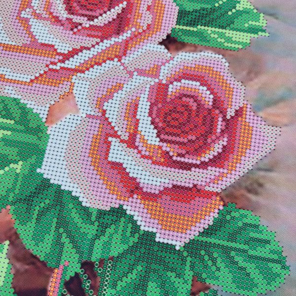 СК-005 Розовый сад, набор для вышивки бисером модульной картины, триптиха с цветами СК-005 фото