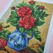 3399 Бордовые красавицы, набор для вышивки бисером картины с розами Д 01328 фото 3