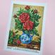 3399 Бордові красуні, набір для вишивання бісером картини з трояндами Д 01328 фото 2