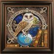 НИК-1206 Wise Bird (25*25 cm), bead embroidery picture kit with an owl