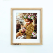 А4Н_603 Girl with a Kitten - Spring (23,5*19 cm), bead embroidery kit of the picture