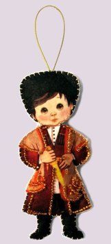 F084 Georgia Doll M (12*7 cm), bead embroidery kit of the toy