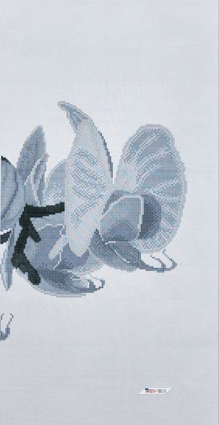 ТК103 Монохромна сіра орхідея (триптих), набір для вишивки бісером модульної картини ТК103 фото