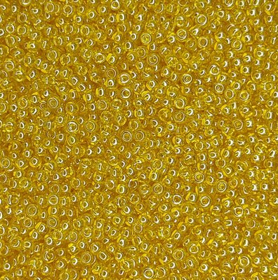 86010 чешский бисер Preciosa 10 грамм прозрачный глянцевый желтый Б/50/0751 фото