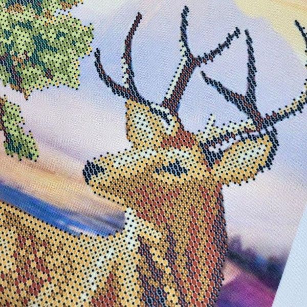 3582 Благородний Олень (28,1*38,3 см), набір для вишивання бісером картини 3582 фото