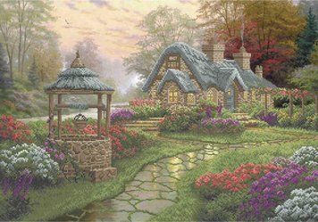 А2-К-799 Dream House (42*59,5 cm), bead embroidery pattern of the picture