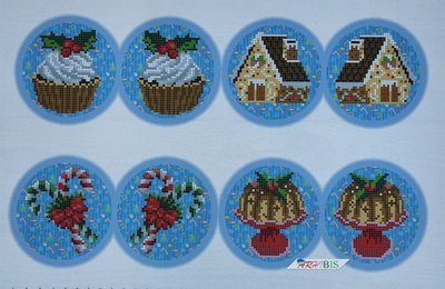 А3-К-1198 Рождественские сладости набор для вышивки бисером елочной игрушки А3-К-1198 фото