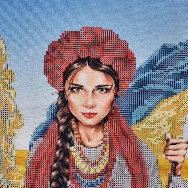 3621 Українка на своїй землі (28,1*38,3 см), схема для вишивки бісером картини схема-д-3621 фото