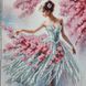 А777 Танцівниця із сакурою (30*42 см), набір для вишивки бісером картини А777 фото 4