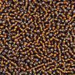 17140 Czech Preciosa beads 10 grams silver-lined dark brown