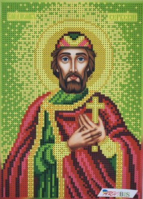 107 Святий Владислав, набір для вишивки бісером іменної ікони 107 фото