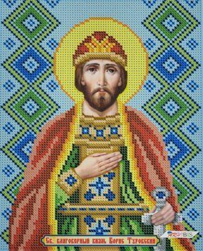 БСР-4117 Saint Boris (19*23 cm), bead embroidery kit of the named icon