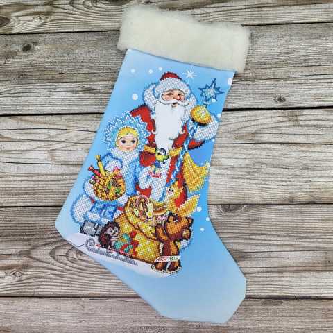 Дед Мороз и Снегурочка Набор для вышивания Золотое Руно СО-015