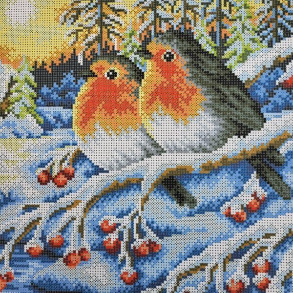 B558 Bullfinches (30*42 cm), bead embroidery picture kit