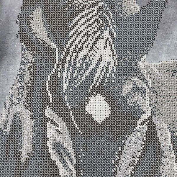 3586 Чорний кінь, набір для вишивання бісером картини 3586 фото