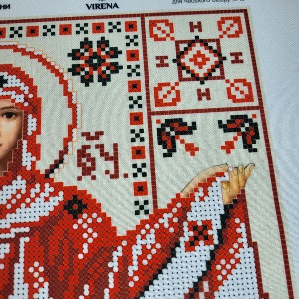 А3Р_342 Покров Пресвятой Богородицы &mdash; оберег защитников Украины (36,5*27 см), набор для вышивки бисером картины А3Р_342 фото