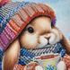 КВ_3004 Bunny with Coffee (29,5*29,5 cm), bead embroidery kit of the picture
