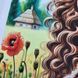 КВ_3015 Девочка с маками (29,5*29,5 см), набор для вышивки бисером картины КВ_3015 фото 7