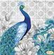TA-164 Majestic Peacock (30*30 cm), bead embroidery kit of the picture