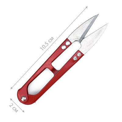 Ножницы-кусачки для обрезки ниток сниппер НН-1 (Красный) НН-1 (червоний) фото